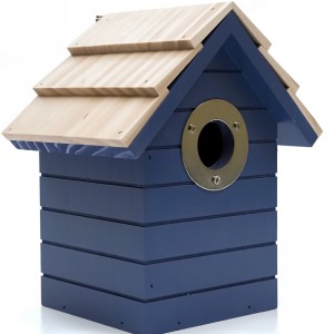 HB Beach Hut Nest Box Dark Blue
